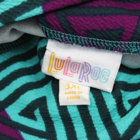 LuLaRoe Cassie Skirt Plus Size 3XL purple NEW - Picture 6 of 6